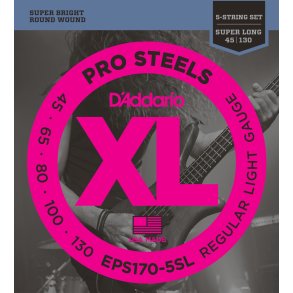 D'Addario EPS170-5SL, Light 045 - 130 (5-strenges�t Super Long)